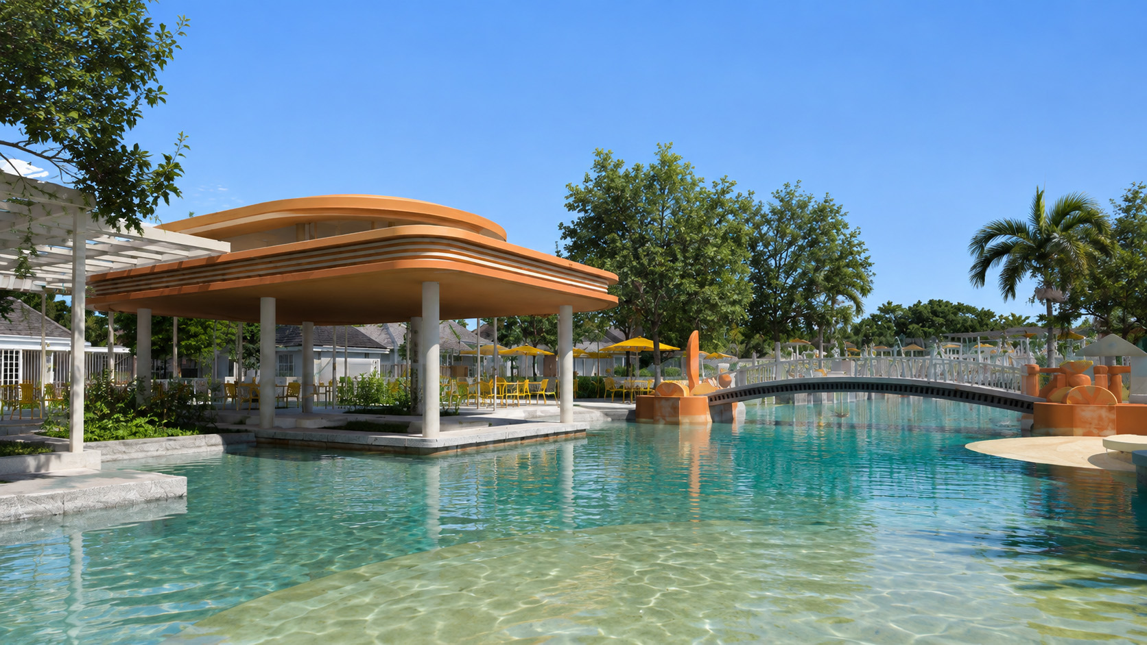 Boost Bar garden pool deck